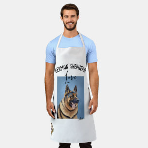 Delantal Apron básico de impresión de pastor alemán pintado