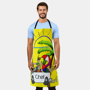 Delantal Apron Beach Chef