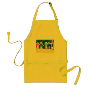 Delantal Apron 'Beach Huts'