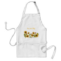 Apron - Besa los girasoles del chef con texto edit