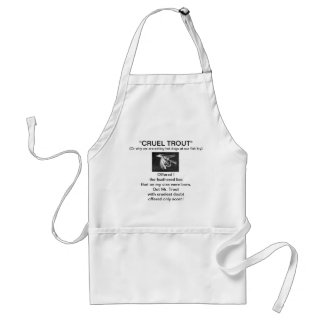 Delantal Apron "Black Midge Wet Fly-Cruel Trout"