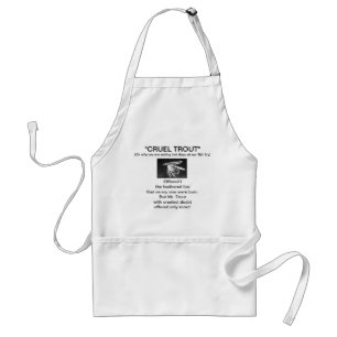 Delantal Apron "Black Wet Fly-Cruel Trout"