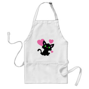Delantal Apron blanco gitano negro el día de San Valentín