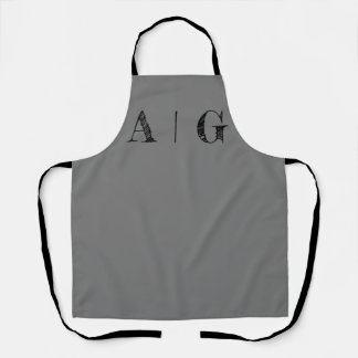 Delantal Apron blanco y negro - Apron Personalizable
