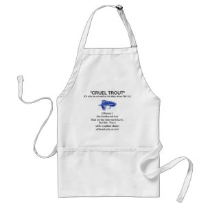 Delantal Apron "Blue Matuka-Cruel Trout"