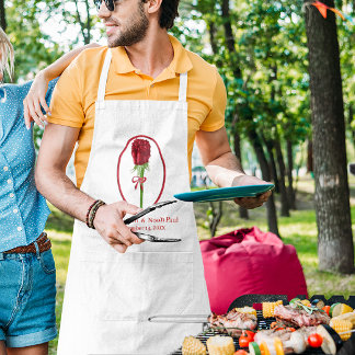 Delantal Apron, Boda de rosas rojas