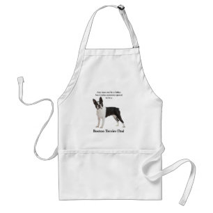 Delantal Apron Boston Terrier Dad