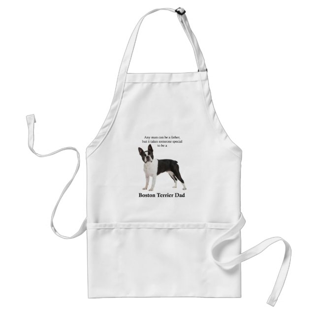 Delantal Apron Boston Terrier Dad (Frente)