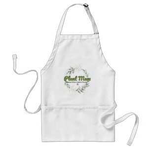 Delantal Apron botánico de la planta de mamá - florecimient