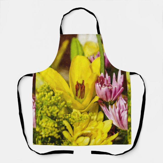 Delantal Apron Bouquet Painterly (Anverso)
