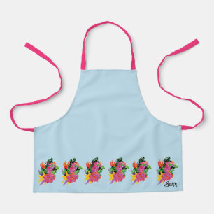 Delantal Apron: Bouquets de flores silvestres