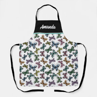 Delantal Apron Butterfly Bonito personalizado