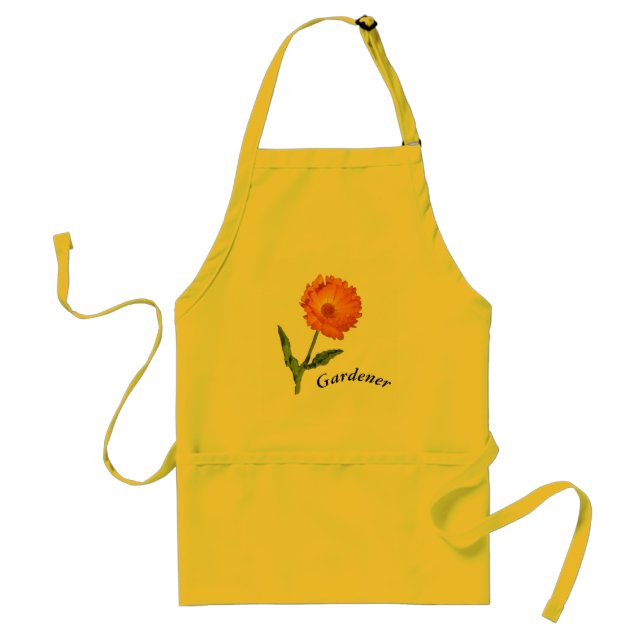 Delantal Apron - Calendula Blossom para el jardinero (Frente)