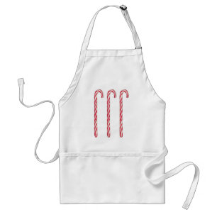 Delantal Apron Candy Canes