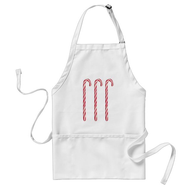 Delantal Apron Candy Canes (Frente)