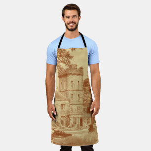 Delantal Apron - 'Capernwray Hall' (Custard/Cinnamon)