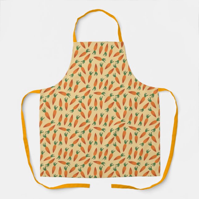 Delantal Apron Carrots divertidos (Anverso)