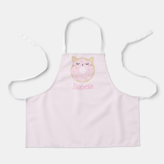 Delantal Apron Cat Donut Baking Apron para niños personaliz