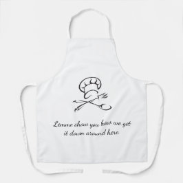 Delantal Apron, Chef audaz y gracioso