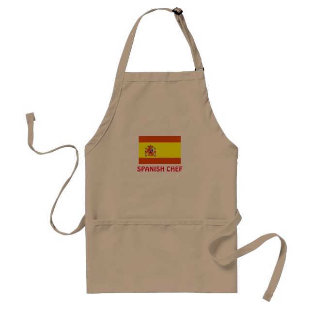Delantal Apron, chef español (Frente)