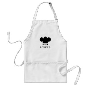 Delantal Apron, chef Gorra negro personalizado