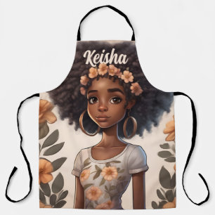 Delantal Apron Chica afroamericano personalizado