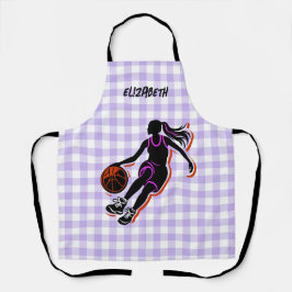 Delantal Apron, Chica de baloncesto personalizado