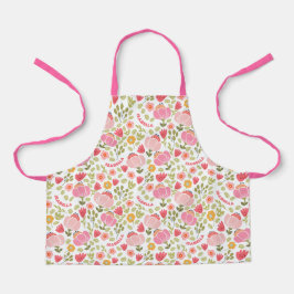 Delantal Apron Chicas de nombres personalizados de color ro