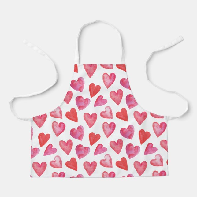 Delantal Apron Children (61 x 51 cm) - Hearts Pattern (Anverso)