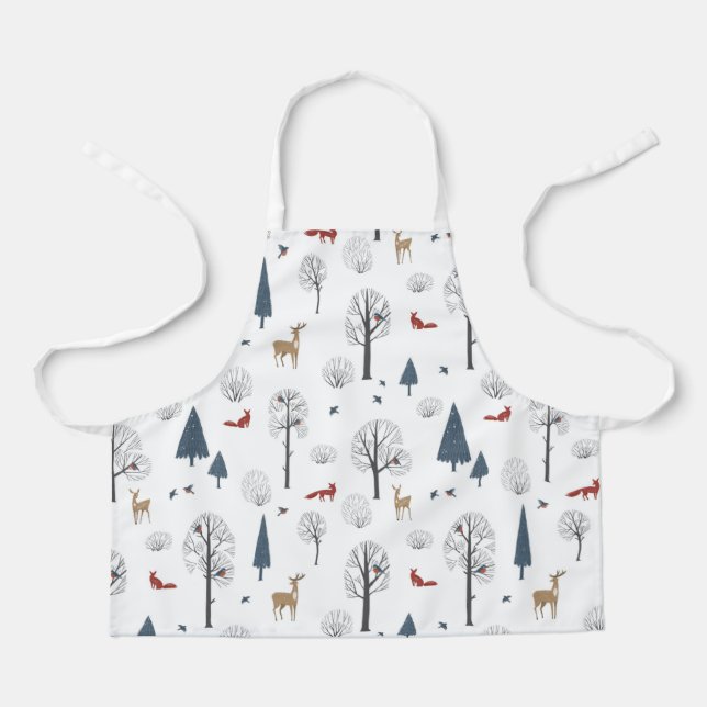 Delantal Apron Children (61 x 51 cm) - Winter Pattern (Anverso)