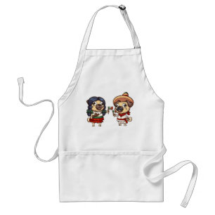 Delantal Apron Cinco De Mayo Pugs