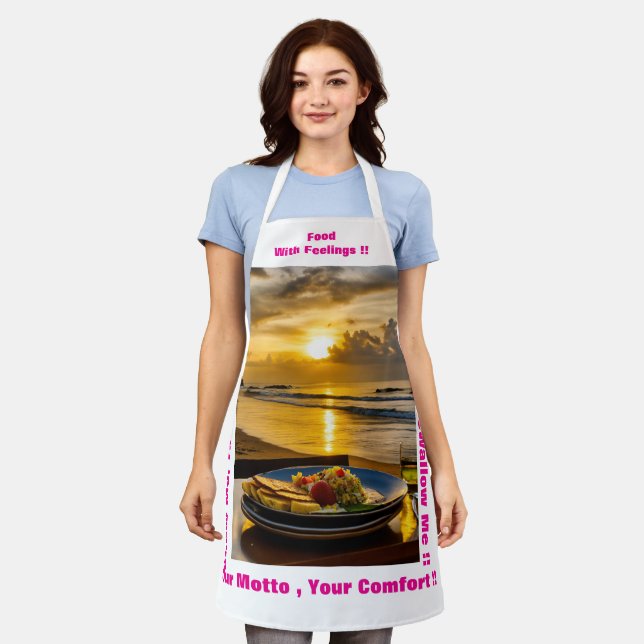Delantal Apron - Cocinar con el corazón, servir con alma (Gastado)