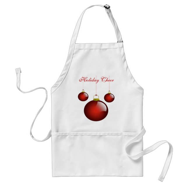 Delantal Apron con adorno navideño (Frente)