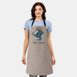 Delantal Apron con adorno navideño - Fiesta festiva