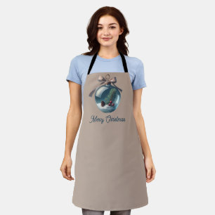 Delantal Apron con adorno navideño - Fiesta festiva