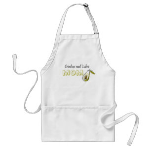 Delantal Apron con aguacate y la inscripción "mamá".