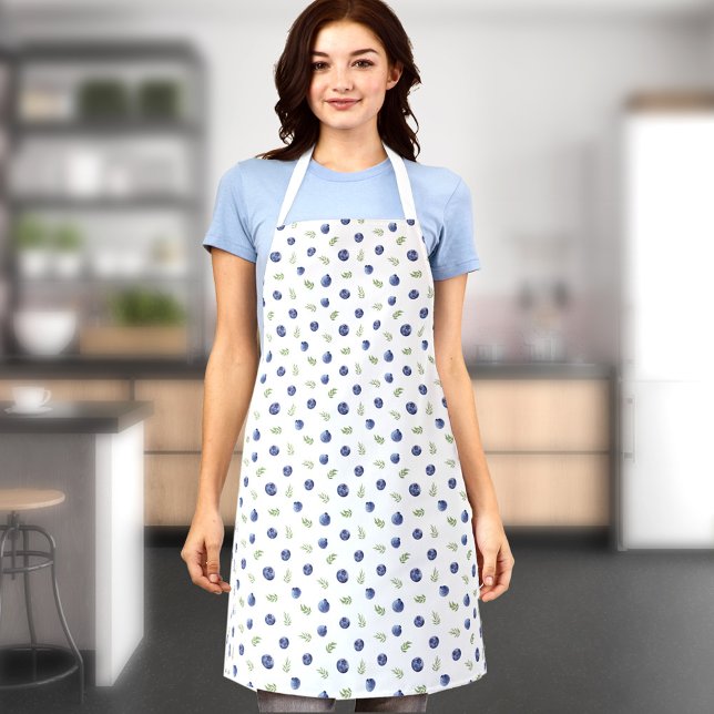 Delantal Apron con arándanos (Apron with blueberries)