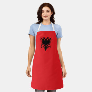 Delantal Apron con bandera albanesa