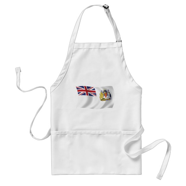 Delantal Apron con bandera antártica británica (Frente)