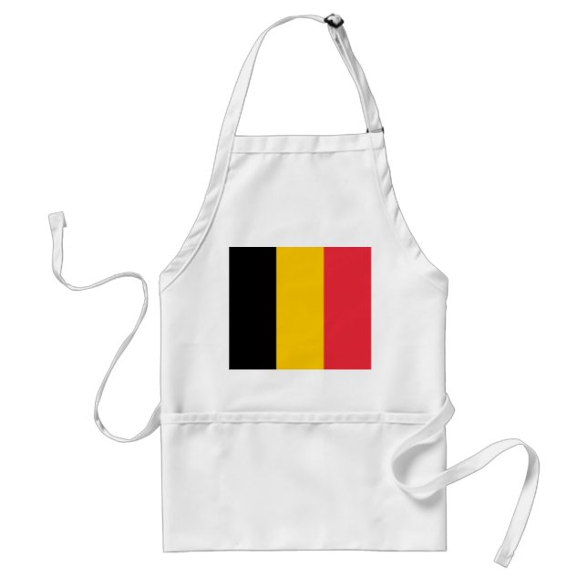 Delantal Apron con bandera de Bélgica (Frente)