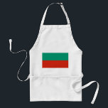 Delantal Apron con bandera de Bulgaria<br><div class="desc">Añada un toque de orgullo búlgaro a su vestimenta de cocina con nuestro delantal con la bandera de Bulgaria! Diseñado con atención a los detalles, este delantal exhibe orgullosamente los vivos colores de la bandera de Bulgaria —blanco, verde y rojo— que simbolizan la rica historia y patrimonio cultural de la...</div>