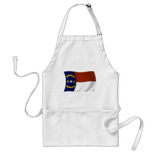 Delantal Apron con bandera de Carolina del Norte