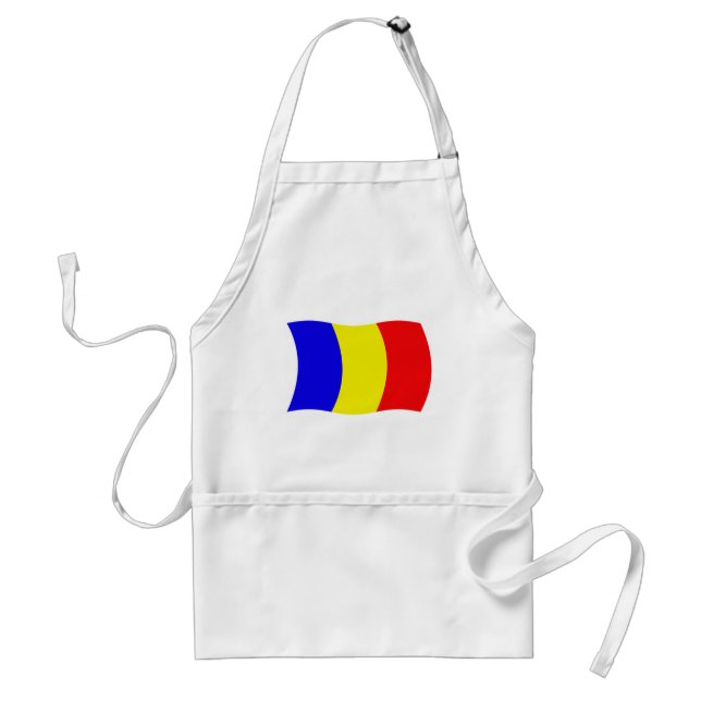 Delantal Apron con bandera de Chad (Frente)