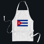 Delantal Apron con bandera de Cuba<br><div class="desc">¡Mejore su atuendo de cocina con nuestro delantal con la bandera de Cuba! Diseñado con meticulosa atención a los detalles, este delantal muestra orgullosamente las icónicas franjas azul, blanca y roja de la bandera cubana, simbolizando la rica historia y el orgullo cultural de la nación. Ideal para cocinar, cocinar o...</div>