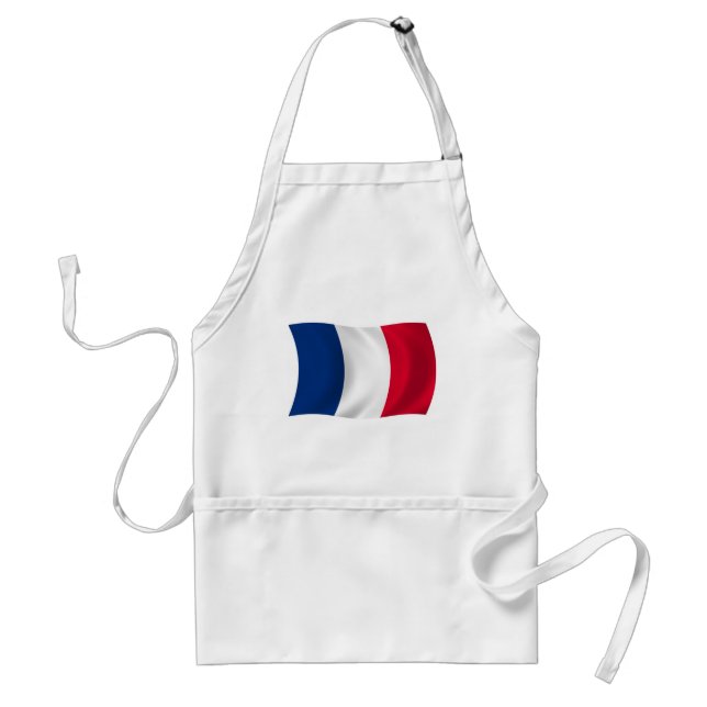 Delantal Apron con bandera de Francia (Frente)