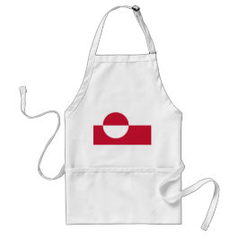 Delantal Apron con bandera de Groenlandia