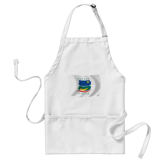 Delantal Apron con bandera de Guyana Francesa (Frente)