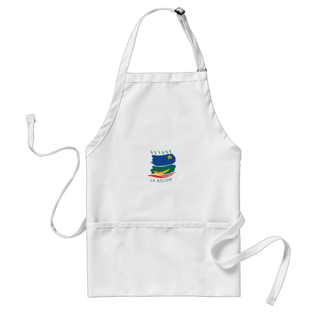 Delantal Apron con bandera de Guyana Francesa (Frente)