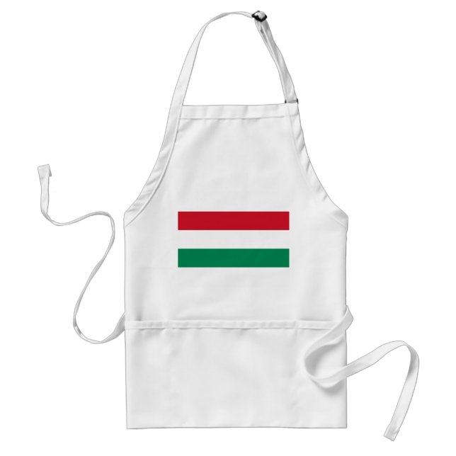 Delantal Apron con bandera de Hungría (Frente)