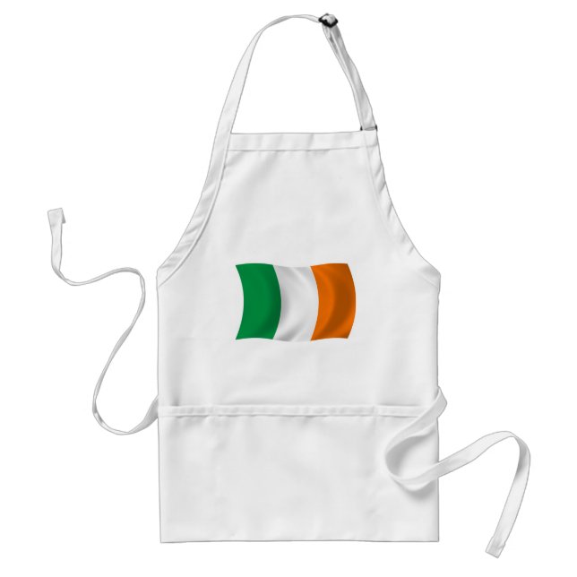 Delantal Apron con bandera de Irlanda (Frente)